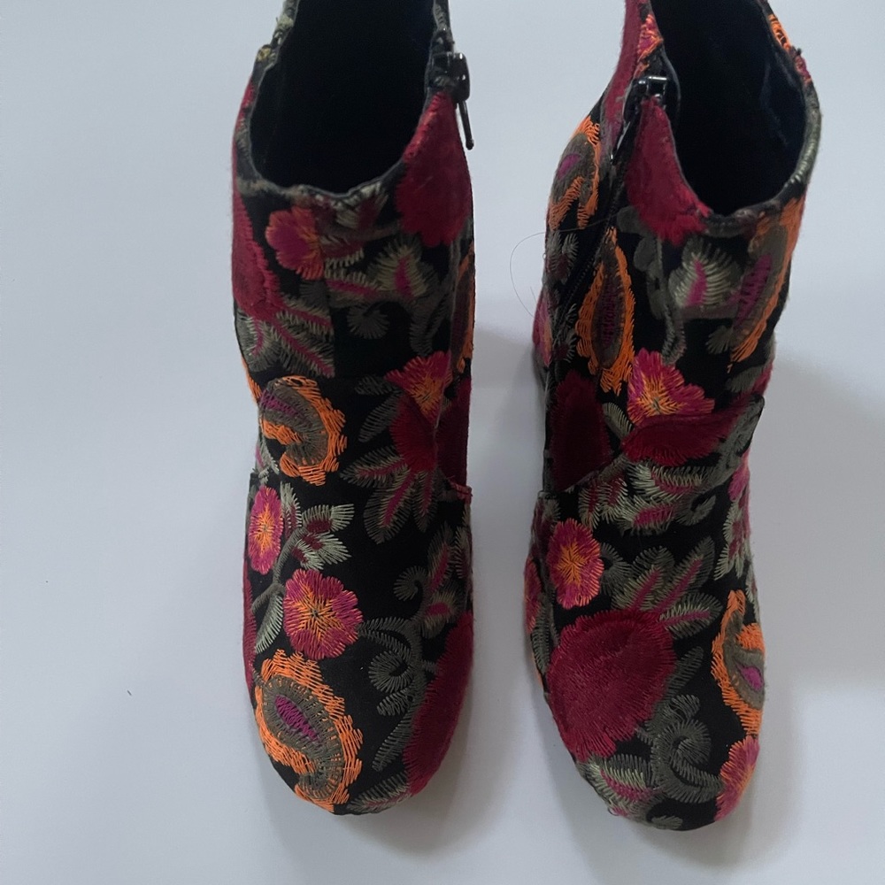 Tapestry Ankle Boots